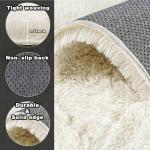 8x10 Area Rugs for Living Room, Ultra Soft Fluffy Large Shaggy Rug Carpet for Bedroom, Non-Slip Fuzzy Plush Rugs for Nursery Boys Girls Kids Room Modern Indoor Home Decor, Cream White