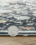Area Rugs 8x10, Washable Floral Rug Non Slip Large Living Room Rug Vintage Distressed Soft Carpet for Bedroom, Dinning Room, Home Office