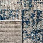 SAFAVIEH Madison Collection Area Rug - 6' x 9', Grey & Blue, Modern Abstract Design, Non-Shedding & Easy Care, Ideal for High Traffic Areas in Living Room, Bedroom (MAD460K)