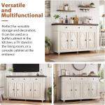 Farmhouse Buffet Cabinet with Storage, Sideboard Cabinet, Buffet Cabinet, Sideboard Buffet Cabinet with Storage, Large Wood Acce