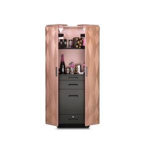 Italian solid wood wine cabinet against the wall living room home display cabinet creative art light luxury locker