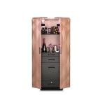 Italian solid wood wine cabinet against the wall living room home display cabinet creative art light luxury locker