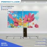 Automatic Vertical Robot Lcd UV 3d Inkjet Wall Printing Printer Machine on Art Glass Mural Tile Paper Color Photo Indoor Outdoor