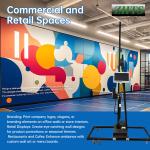 Professional Environmentally Friendly Inkjet Wall Art Printer for Home Decor New Condition for Flex Material Painting