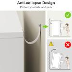 Jocoevol White 5 Drawer Dresser for Bedroom, 15" D x 23.7" W x 40.4" H in Simply Modern Chest of Drawers, Wood Storage Dresser with Deep Drawers for Living Room Hallway Entryway, White