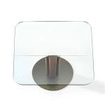 Modern retro wabi-sabi creative square glass coffee table, Italian minimalism, coffee table