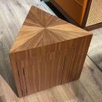North American black walnut parquet edge few medieval wabi sandy wind solid wood bedside table creative living room design