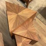 North American black walnut parquet edge few medieval wabi sandy wind solid wood bedside table creative living room design