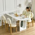 Dinner Service Dining Table Set 4 Chair Dressing Dressing Side Table Coffee Multifunctional Files Juegos De Comedor Tables