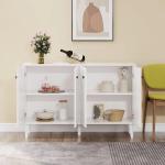 "Sideboard Buffet Cabinet for Kitchen/Living Room with 4 Doors, Storage & Console Table"