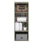 Furinno Luder Bookcase / Book / Storage, 4-Tier, French Oak