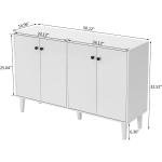 "Sideboard Buffet Cabinet for Kitchen/Living Room with 4 Doors, Storage & Console Table"