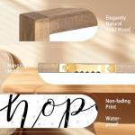 Houmury Set of 3 Framed Farmhouse Bible Verses Wall Decor Sign 11”x14” Christian Faith Scripture Wall Art for Home Living Room Bedroom Wall Decor (11"x14" Brown)