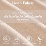 GOSUHI 108" U Shaped Couch, Modular Sectional Sofa, 3-Seater Comfy Cloud Couch with Movable Ottoman, Deep Seat Couches for Living Room, Linen, Beige