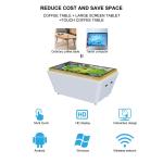 Hot Selling 75 Inch LCD Digital Display All-in-One Interactive Smart Touch Screen Table for Game Restaurant Coffee Shop