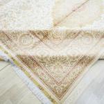 305x427cm Big handmade Silk Area Rug White Antique Hand-knotted Carpets (TJ749A)