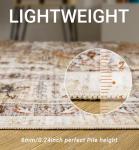 Washable 8x10 Vintage Rug for Living Room