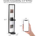 Shelving Solution Wall Sconce Candle Holder Metal Wall Decorations for Living Room, Bathroom, Dining Room, Set of 2