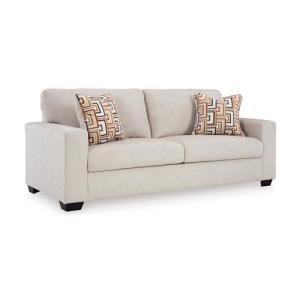 Signature Design by Ashley Aviemore Coastal Sofa with 2 Accent Pillows, Beige