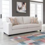 Signature Design by Ashley Aviemore Coastal Sofa with 2 Accent Pillows, Beige
