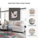 Signature Design by Ashley Aviemore Coastal Sofa with 2 Accent Pillows, Beige