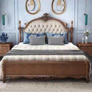 Legs Elegant Large Double Bed Bedside Table Decor Loft Bedroom Double Bed Frames Headboards Camas De Dormitorio Furniture Home