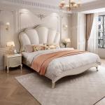 Elegant Cute Double Bed Decoration Bedside Table Storage Headboards Double Bed Luxury Lounges Camas De Dormitorio Furniture Home