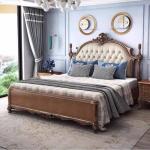 Legs Elegant Large Double Bed Bedside Table Decor Loft Bedroom Double Bed Frames Headboards Camas De Dormitorio Furniture Home