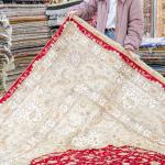 305x427cm Handmade Turkey Large Silk Rug Red Medallion Luxury Exquisite Carpet (TJ492A)