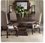 American dining table light luxury solid wood carving round dining table and chair combination French retro old country simple