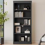 Shelving for Books Wood Storage Wardrobe High Buffet Living Room Furniture for Entrance Hall Wooden Chest of Drawers Black Home