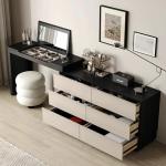 Organizer Bedroom Vanity Table Living Room Modern Mirror Chair Dressing Table Bedside Study Penteadeira Postmodern Furniture