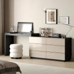 Organizer Bedroom Vanity Table Living Room Modern Mirror Chair Dressing Table Bedside Study Penteadeira Postmodern Furniture