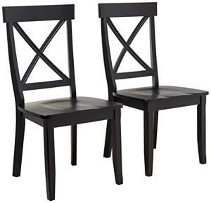 Homestyles Blair Black Dining Chairs, Set of 2