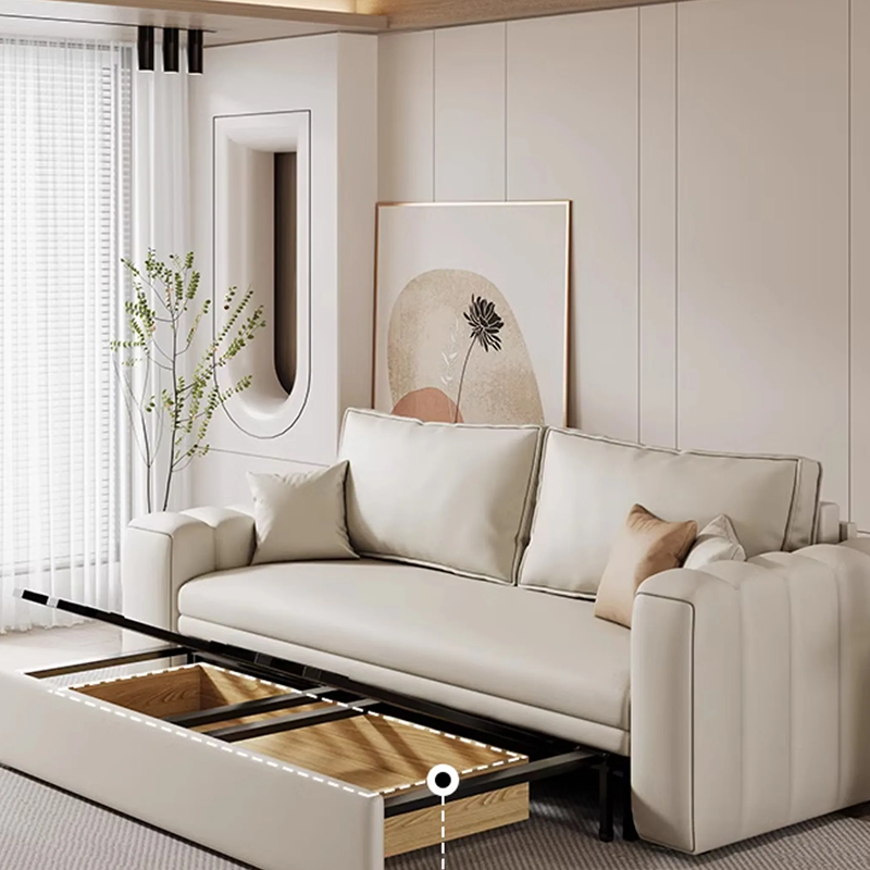 Makeup Wind Sofa Bed Folding Dual Purpose Living Room Multifunctional Recliner Tech Cloth Sofas Compact Muebles Unique Furniture