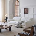 Lazy White Living Room Sofas Armchair Cute Replica Cloud Designer Lounge Living Room Sofas Mid Century Muebles Trendy Furniture
