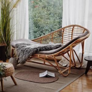 Nordic Rattan Lounge Recliner Living Room Lazy Comfortable Leisure Chairs Sofa Chaise Adult Bedroom Sillon Furniture Home