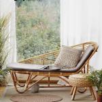 Nordic Rattan Lounge Recliner Living Room Lazy Comfortable Leisure Chairs Sofa Chaise Adult Bedroom Sillon Furniture Home