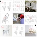 Outdoor Wholesale Sale Modern Chaise Plastic Stackable White Gold Phoenix Dining Wedding Party Event Banquet Chair