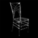 Outdoor Wholesale Sale Modern Chaise Plastic Stackable White Gold Phoenix Dining Wedding Party Event Banquet Chair