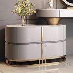 bedside table, and storage tailstock Modern wood rock panel vanity, dressing table, master bedroom integrated bucket cabinet