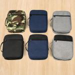 GERMUN Bible Cover with Durable Handle, Carrying Book Case Church Bag Bible, Protective with Zippered Pocket, Bible Study Accessories Supplies, Book Protector for Book Lovers, Black