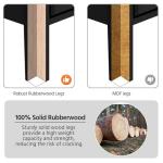 Yaheetech Nightstand with 3 Drawers, Wooden 3-Drawer Bedside Table with Solid Wood Legs, Bedside Cupboard Storage Organizer for Bedroom Home Office Small Space, Easy Assembly, Black