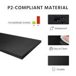 Yaheetech Nightstand with 3 Drawers, Wooden 3-Drawer Bedside Table with Solid Wood Legs, Bedside Cupboard Storage Organizer for Bedroom Home Office Small Space, Easy Assembly, Black