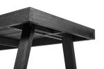 Rustic 72 Inch Farmhouse Dining Table in Black