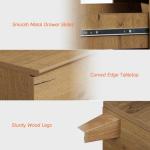 WAMPAT 12 Drawer Wood Dresser for Bedroom, 2-in-1 Extra Wide Chest of Drawers, Modern Storage Organizer Units with Solid Wood Legs for Closet, Living Room, Kids Room, Nursery, Oak Brown, 94.4"