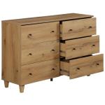 WAMPAT 12 Drawer Wood Dresser for Bedroom, 2-in-1 Extra Wide Chest of Drawers, Modern Storage Organizer Units with Solid Wood Legs for Closet, Living Room, Kids Room, Nursery, Oak Brown, 94.4"