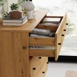 WAMPAT 12 Drawer Wood Dresser for Bedroom, 2-in-1 Extra Wide Chest of Drawers, Modern Storage Organizer Units with Solid Wood Legs for Closet, Living Room, Kids Room, Nursery, Oak Brown, 94.4"