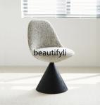 Italian minimalist makeup chair rotatable dining chair modern backrest dressing chair
