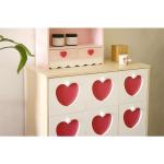 Layer 9 chest, girl heart bedroom large bedside table Internet celebrity locker solid wood porch cabinet